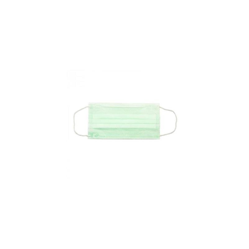 Изображение Маска 3-сл Safe Masks Economy зеленые 50шт Medicom 2318 1 из 1