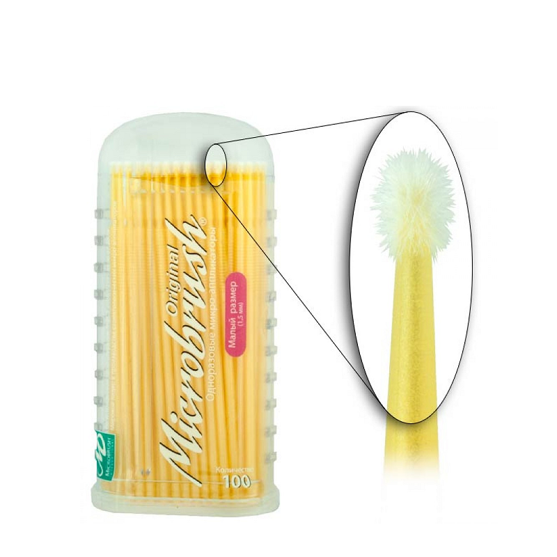 Изображение Аппликаторы Microbrush, fine, 100шт