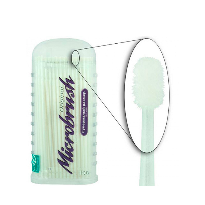 Изображение Аппликаторы Microbrush, super fine, 100шт