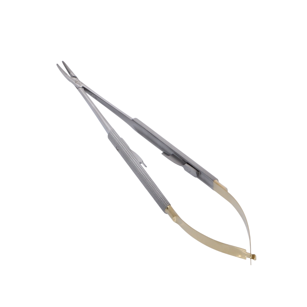 Изображение Иглодержатель 18см изогнутый Castroviejo-Gomel TC HLW 20-18, 1шт 1 из 3