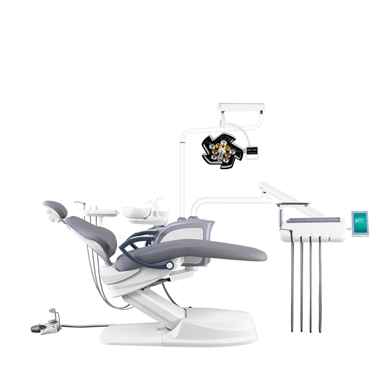 Изображение Установка стомат DETES TS TOP-301, цвет Meteor Grey / серый Youth, бесшовн., нижняя/п, скейлер и п/лампа WOODPECKER, NEBULA 10