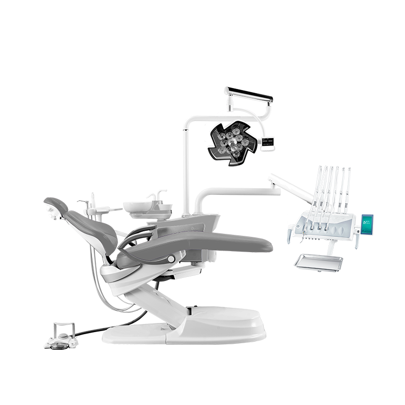 Изображение Установка стомат DETES TS TOP-300 NEW, цвет Meteor Grey / серый Youth, бесшовн, верхняя/п, скейлер и п/лампа WOODPECKER, NEBULA 10