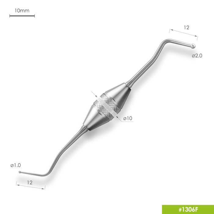 Изображение 1306F Доукладчик (барнишер). Эргономичная ручка Ø10mm 3 из 5