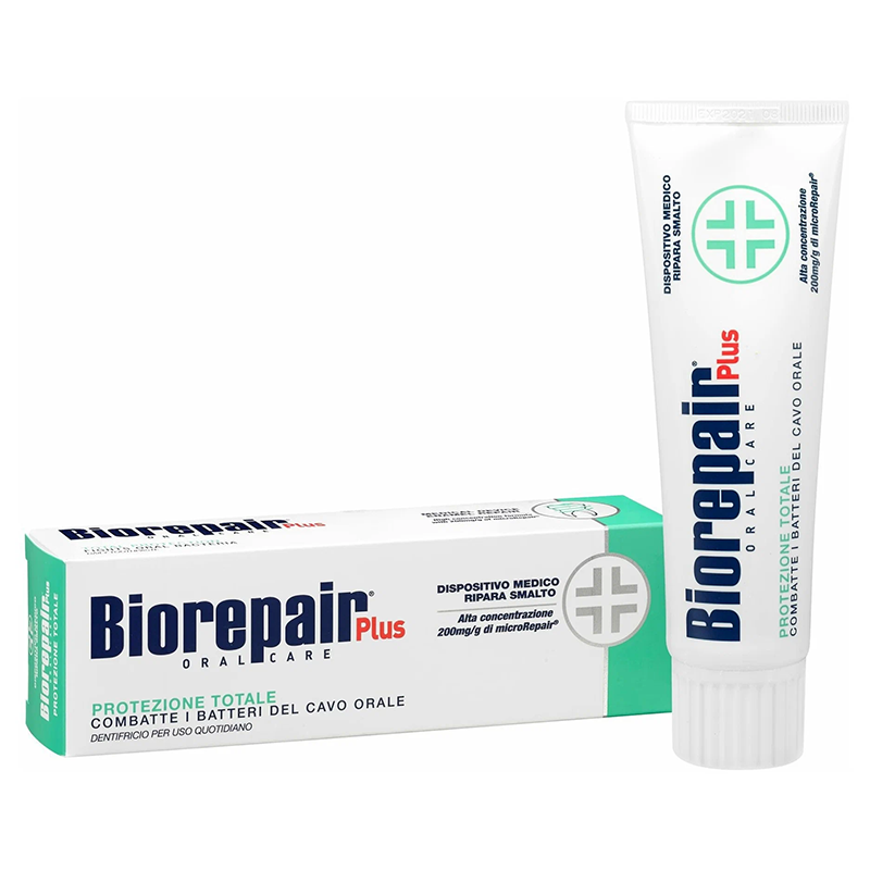 Изображение Зубная паста Biorepair Plus Total Protection / Биорепейр Плюс для комплексной защиты полости рта 75мл 1 из 1