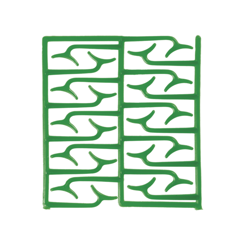 Изображение Кламмеры восковые Clasps Bonyhard, большие, зеленые, 10 пластин