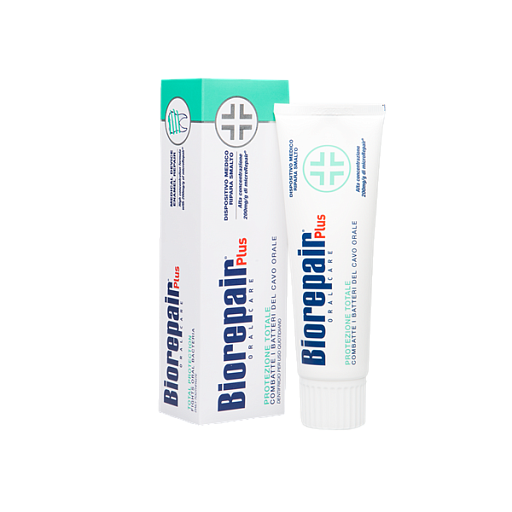 Изображение Зубная паста Biorepair Plus Total Protection / Биорепейр Плюс для комплексной защиты полости рта 100мл 1 из 1