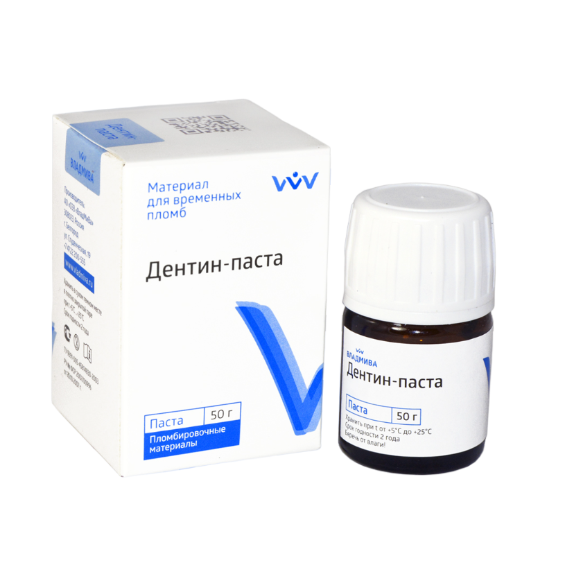 Изображение Дентин-паста, клубника, материал для временных пломб, 50гр 1 из 1
