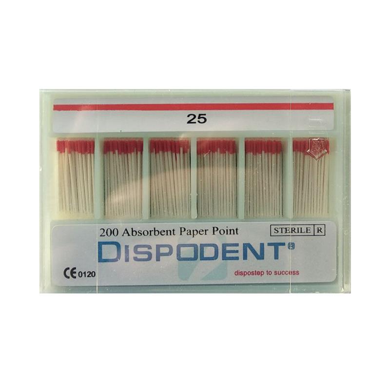 Изображение Штифты бумажные 02 №25 200шт Dispodent 1 из 1