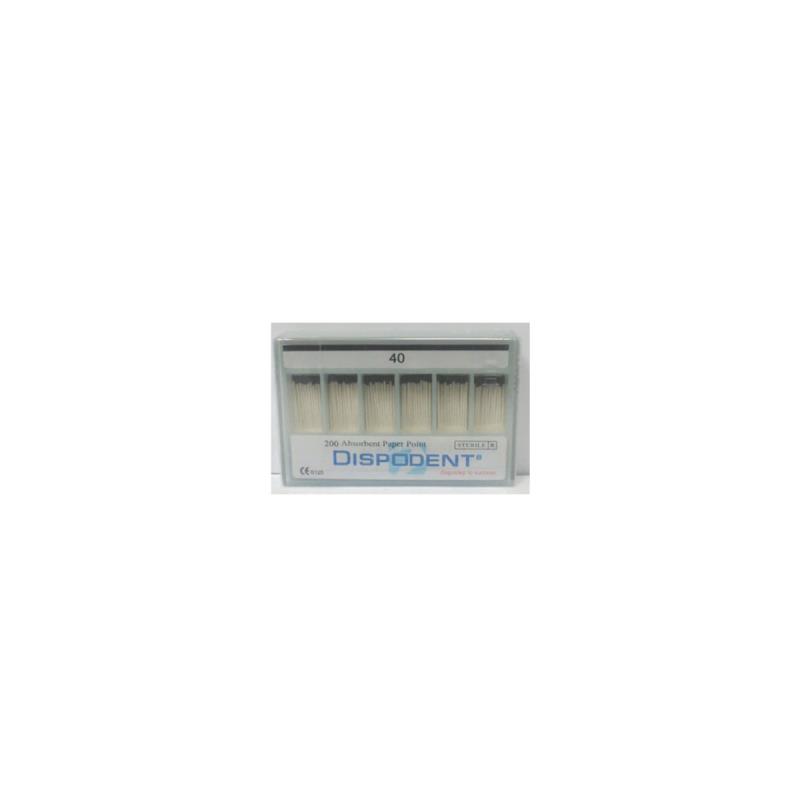 Изображение Штифты бумажные 02 №40 200шт Dispodent 1 из 1