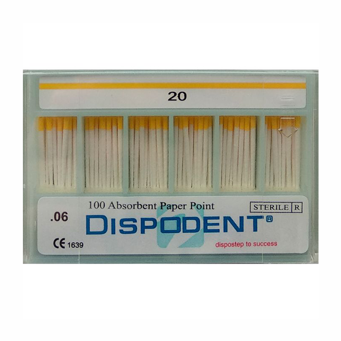 Изображение Штифты бумажные 06 №20 100шт Dispodent 1 из 1
