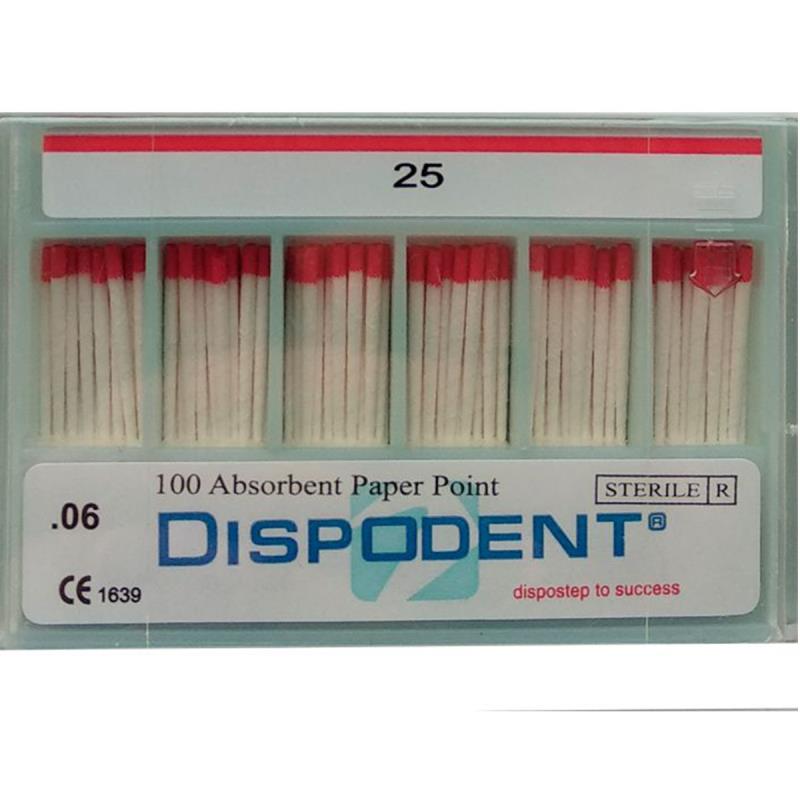 Изображение Штифты бумажные 06 №25 100шт Dispodent 1 из 1