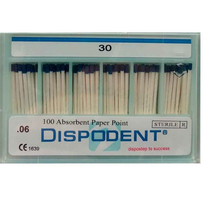 Изображение Штифты бумажные 06 №30 100шт Dispodent 1 из 1