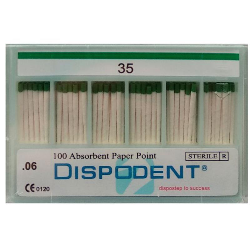 Изображение Штифты бумажные 06 №35 100шт Dispodent 1 из 1