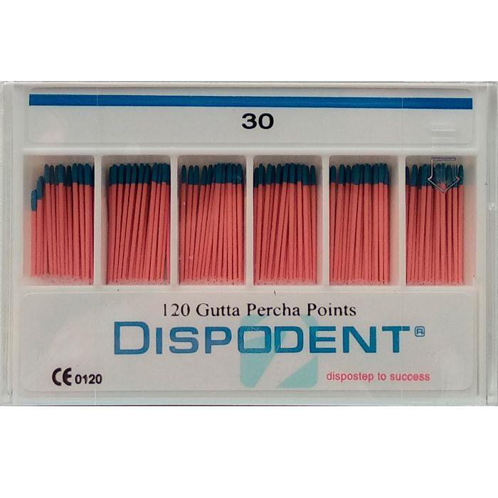 Изображение Штифты гуттаперчевые №30 120шт Dispodent 1 из 1