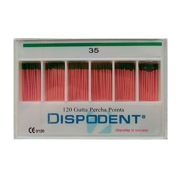 Изображение Штифты гуттаперчевые №35 120шт Dispodent 1 из 1