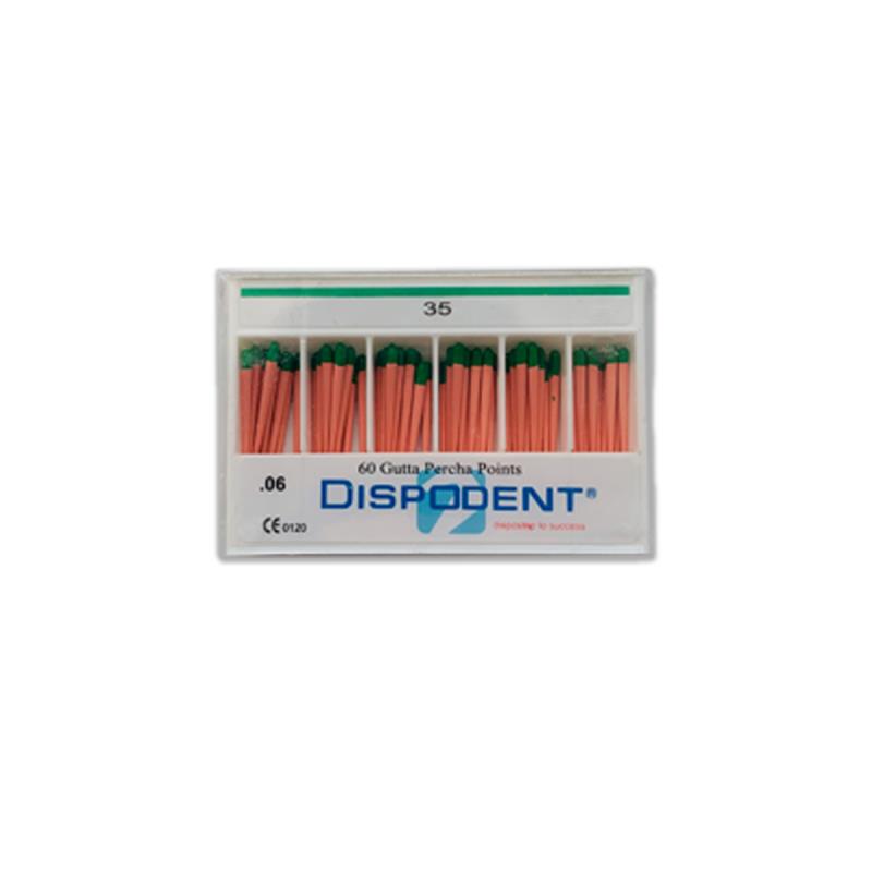 Изображение Штифты гуттаперчевые 06 №35 60шт Dispodent 1 из 1