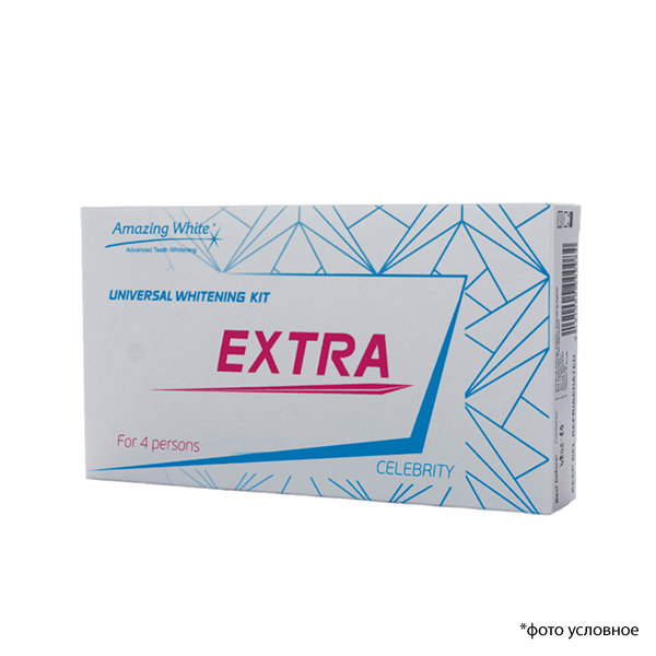 Изображение Набор для эффективного отбеливания на 4 персоны Amazing White Universal Extra 37%+activator agent с лампой или без