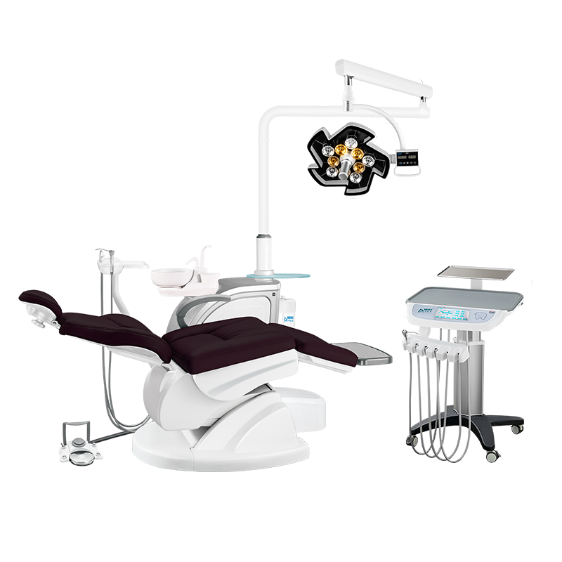 Изображение Установка стомат DETES TS-TOP300 CART, цвет Black / черный Youth, бесшовн, подкатной столик врача, NEBULA