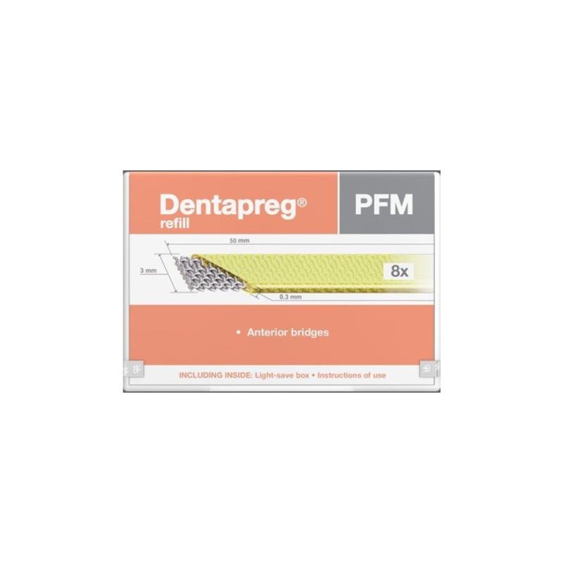 Изображение Лента для шинирования PFM 5см Dentapreg 8шт 1 из 1