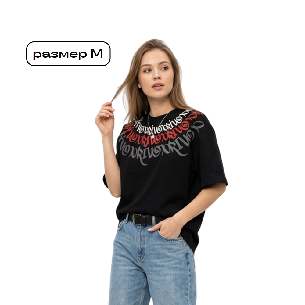 Изображение Футболка Rivox размер M, оверсайз, 1шт