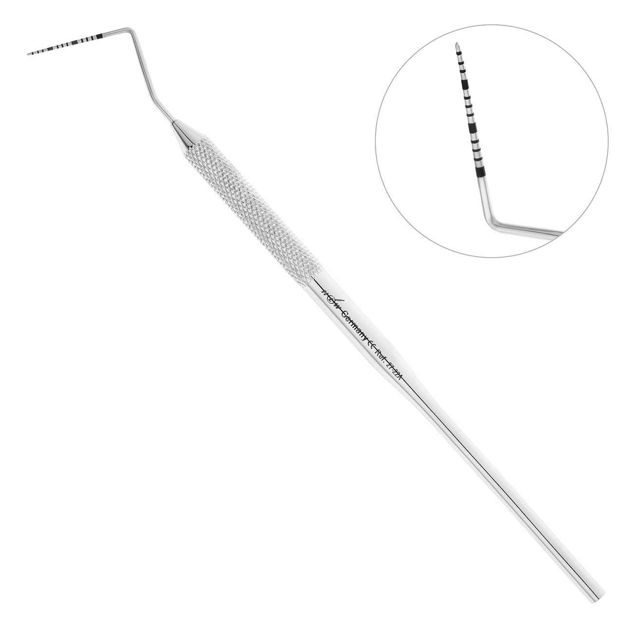 Изображение Зонд стоматологический односторонний с насечками PCPUNC15 27-22A