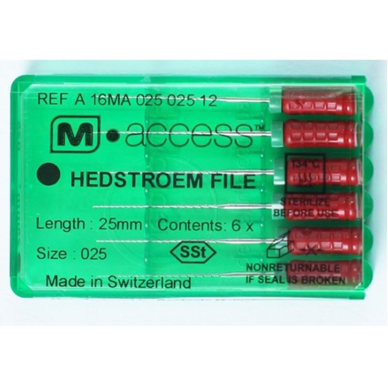 Изображение Н-файлы / H-Files (hedstroem) M-ACCESS 008/21мм 6шт Maillefer A16MA02100812 1 из 1