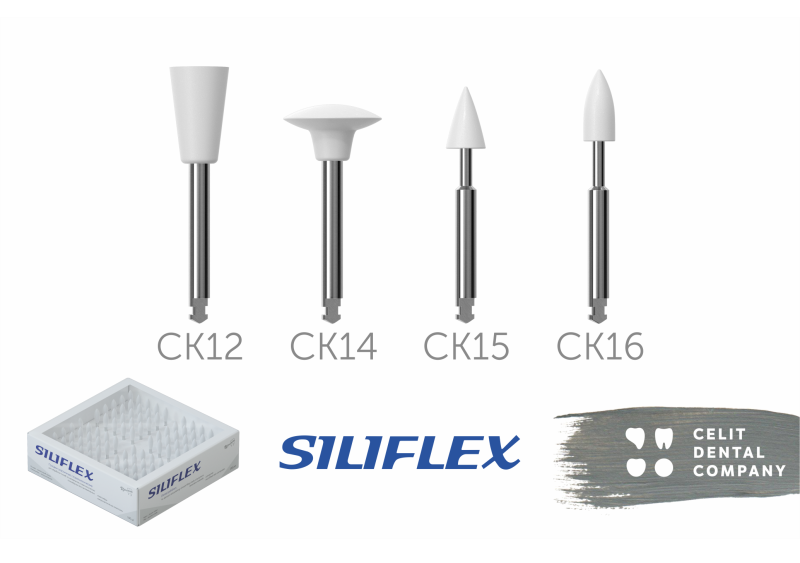 Изображение Набор головок эластичных Siliflex: СК12 (чашка узкая), СК14 (линза), СК15 (острие), СК16 (оливка), 100шт  1 из 1