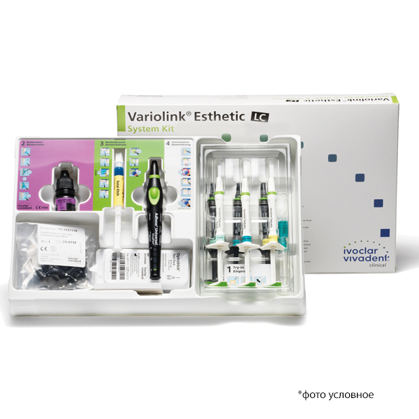 Изображение Вариолинк Эстетик/ Набор Variolink Esthetic LC System Kit/Tetric N-Bond Universal (Pen) 681164AN 1 из 1