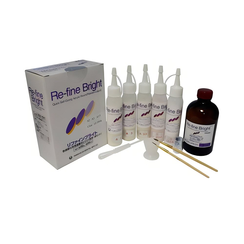 Изображение Re-Fine Bright Set (5+1) набор, самотвердеющая облицовочно-моделировочная  пластмасса, 50гх5 (A3,5x5)+260мл