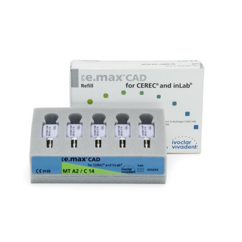 Изображение Емакс блоки для фрезерования / IPS e.max Cad for Cerec/inLab MT A1 C14/5 680028 1 из 1