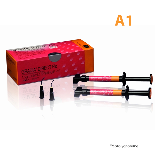 Изображение Градиа директ/Gradia Direct Flo А1  2 шприца по 1,5г (0,8мл) 1 из 1
