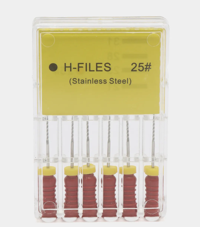 Изображение H-файлы/ H-Files, конусность 02, размер 25/25 мм, сталь, 6 шт 3 из 3