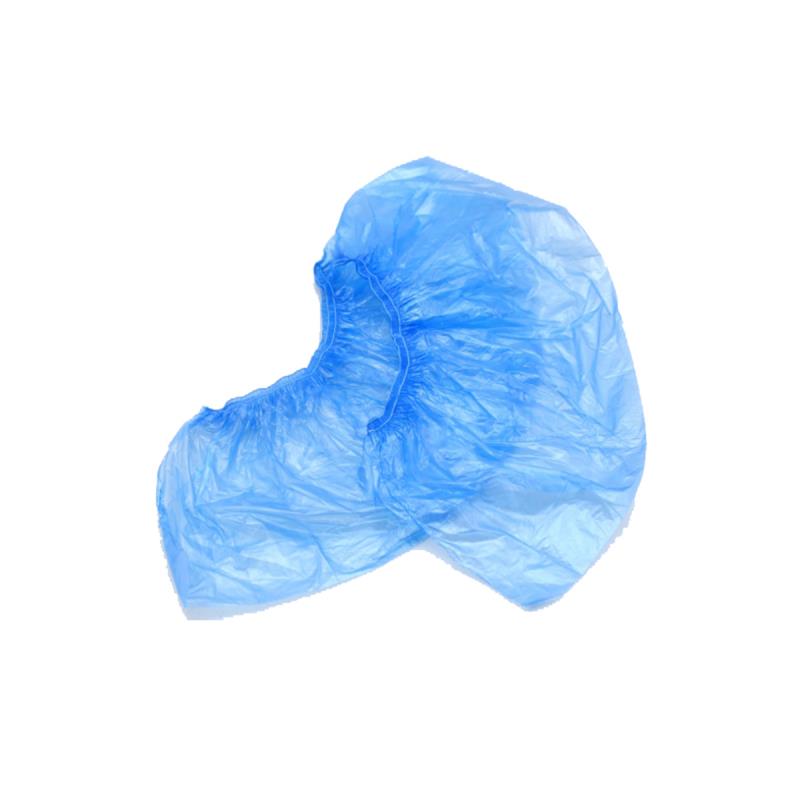 Изображение Бахилы синие ПНД2-8/8/2Р-С-С №50/2000 Elegreen гладкие на резинках, нестерильные, 50пар