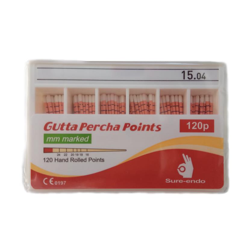 Изображение Штифты бумажные 04 №15 180шт Sure Endo 1 из 1