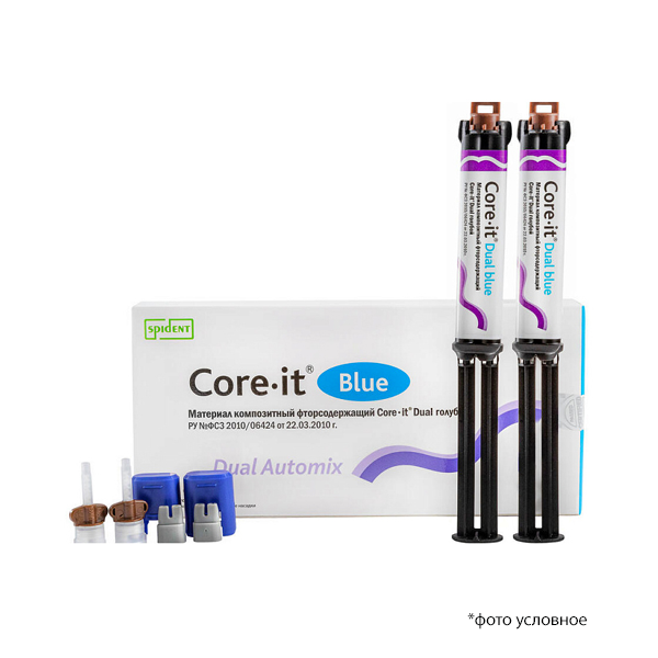 Изображение Кор ИТ Дуал / Core IT Dual голубой шприц 2*10гр 2111BL 1 из 1