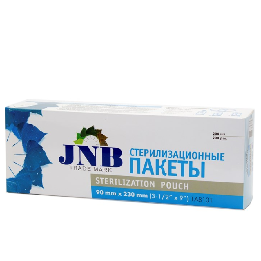 Изображение Пакеты для стерилизации JNB, 90 х 230 мм, самозапечатывающиеся, 200 шт 1 из 1