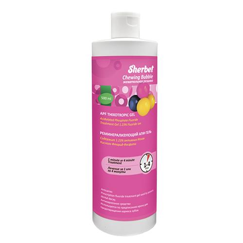 Изображение Реминерализующий гель APF Thixotropic Gel Sherbet, жевательная резинка, 500мл