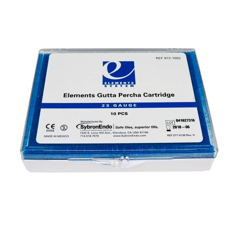 Изображение Гуттаперча в картриджах Elements Gutta Percha Cartridge 23GA средняя вязкость 10шт 972-1002# 1 из 1