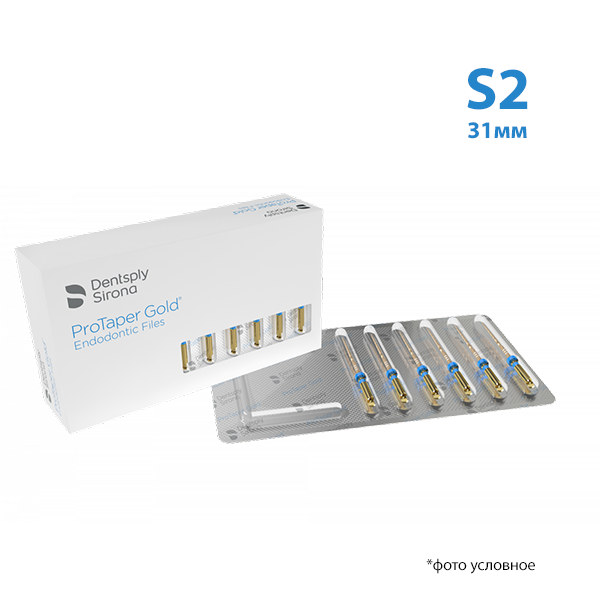 Изображение Протейпер Голд машин формир/Protaper Gold Saping Files S2 31мм 6шт  1 из 1