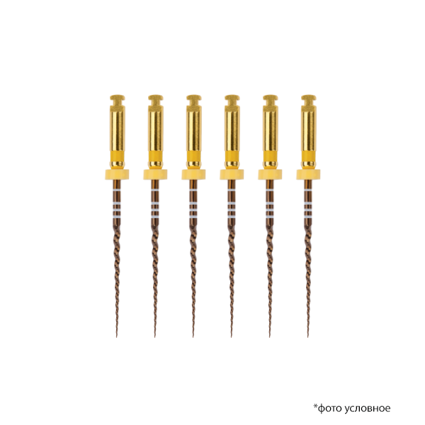 Изображение Протейпер Голд машин заверш/Protaper Gold Finishing Files F1 25мм 6шт A0411225G0103 2 из 2