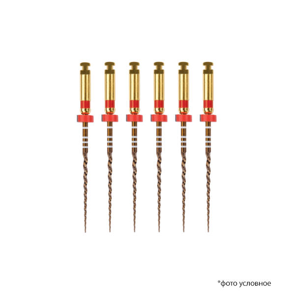 Изображение Протейпер Голд машин заверш/Protaper Gold Finishing Files F2 25мм 6шт A0411225G0203 2 из 2