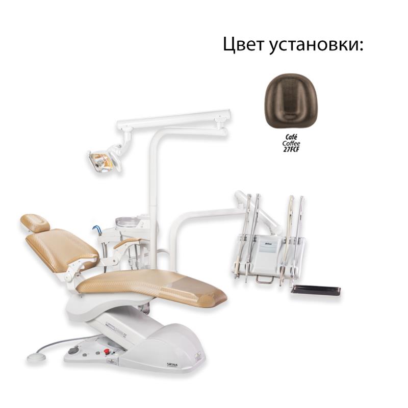 Изображение Установка стомат Gallant верх подача с ф/о,слюноотсос,пылеотсос,негатоскоп,светильник CONCEPT-LED,стул врача 27 FCF (Coffe) 904 + Микромотор МС3 LK с подсветкой+Шланг универсальный 1700336-001 1 из 1