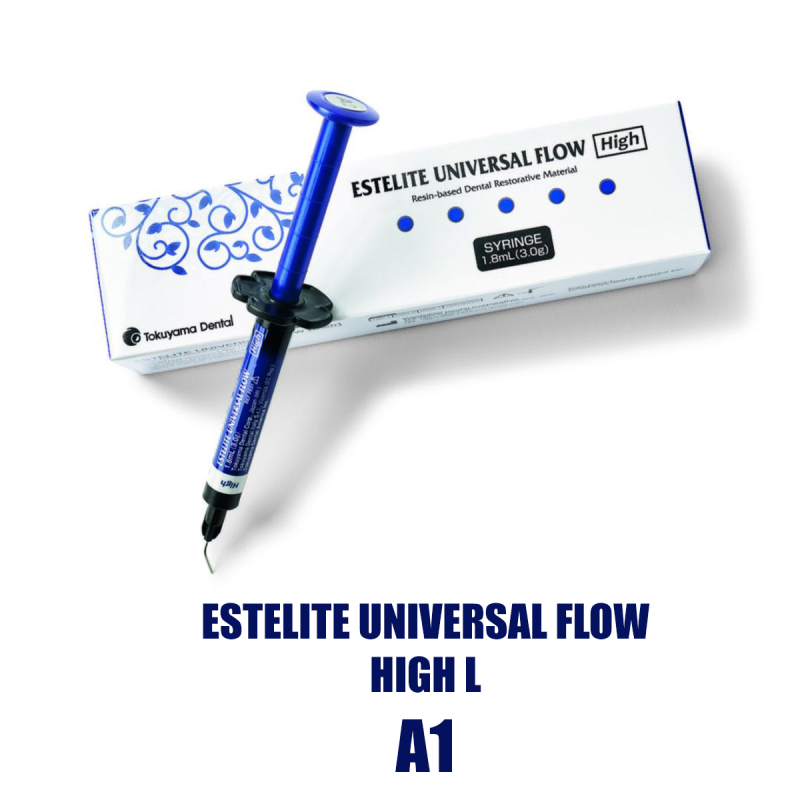 Изображение Estelite Universal Flow High L оттенок A1, высокая текучесть, шприц (3гр.), 13850 1 из 1