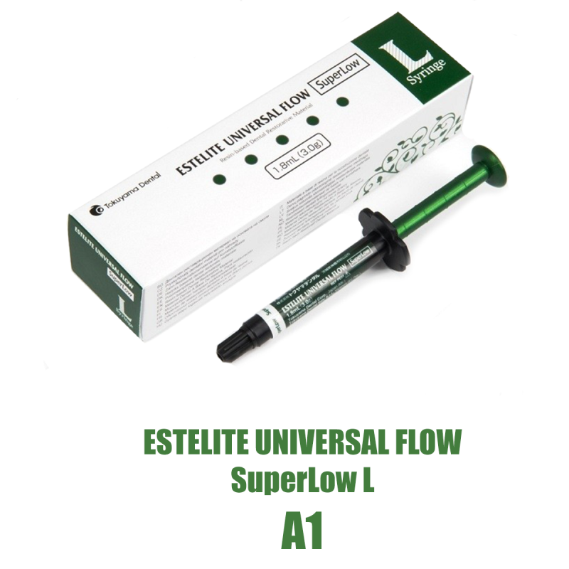 Изображение Estelite Universal Flow SuperLow L оттенок А1, сверхнизкая текучесть, шприц (3 гр.), 13869 1 из 1