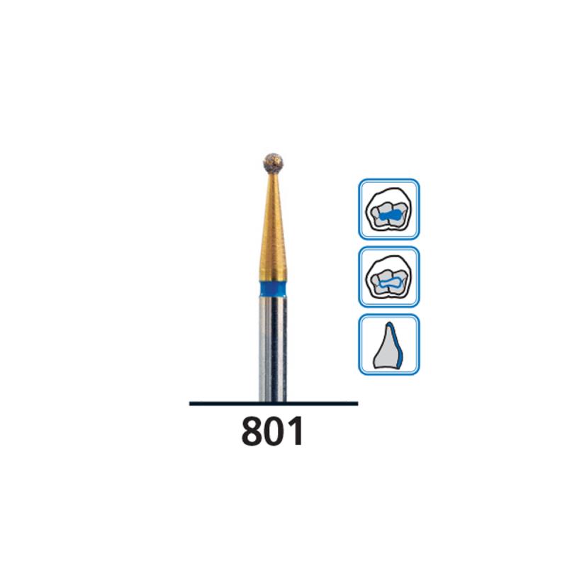 Изображение Бор (абразив) алмазный FG diamond Piranha medium 801/014M DFS 539918S 1 из 1