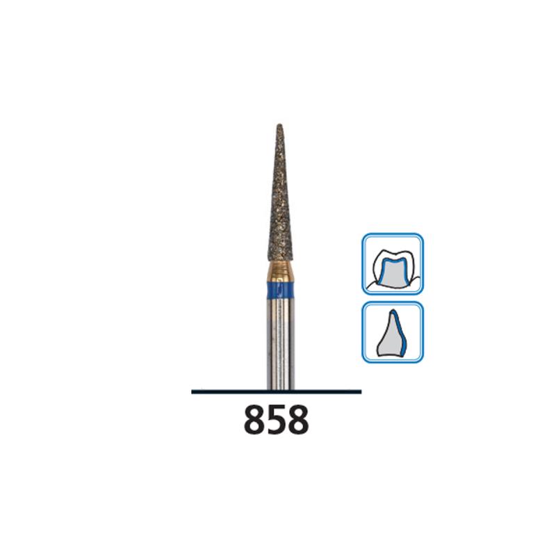 Изображение Бор (абразив) алмазный FG diamond Piranha medium 858/014M DFS 539098S 1 из 1