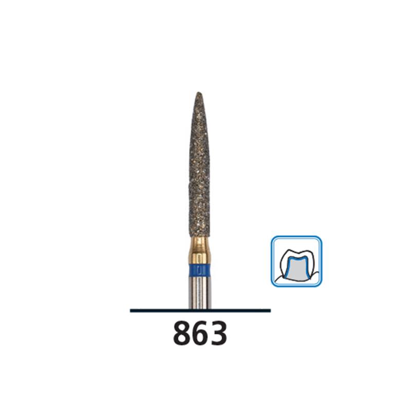 Изображение Бор (абразив) алмазный FG diamond Piranha medium 863/016M DFS 539288 1 из 1