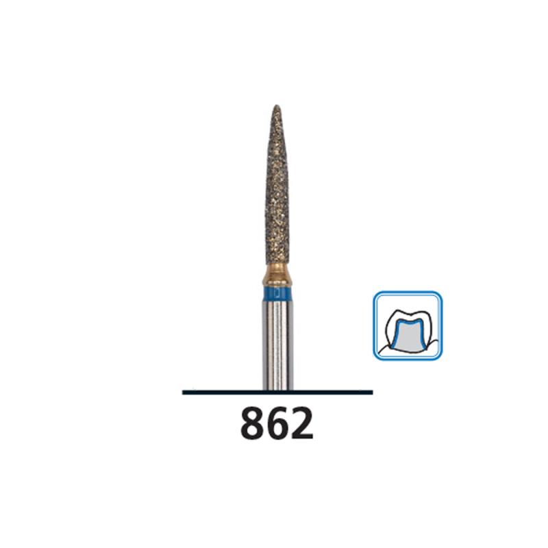 Изображение Бор (абразив) алмазный FG diamond Piranha fine 862/012F DFS 539236 1 из 1