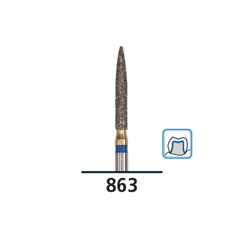 Изображение Бор (абразив) алмазный FG diamond Piranha fine 863/014F DFS 539276 1 из 1