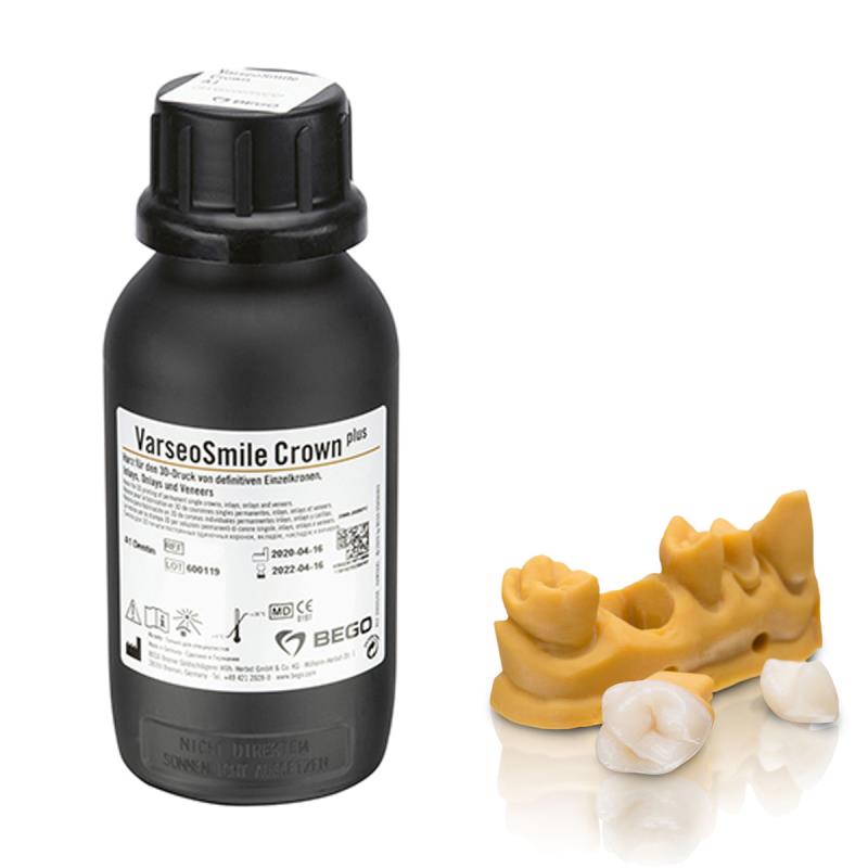 Изображение Материал стоматологический(смола) для 3D-печати VarseoSmile Crown plus A3 500г, 41109 1 из 1